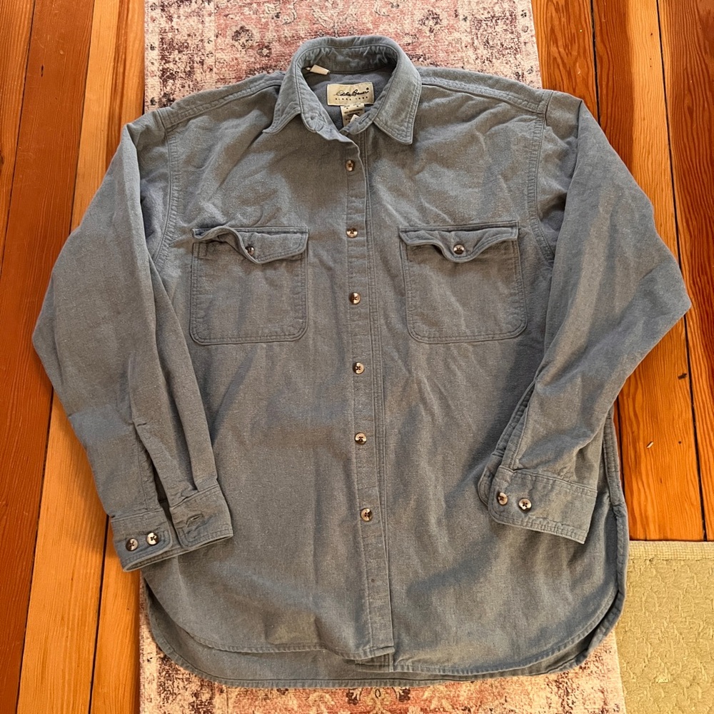 Eddie Bauer blue shirt button up